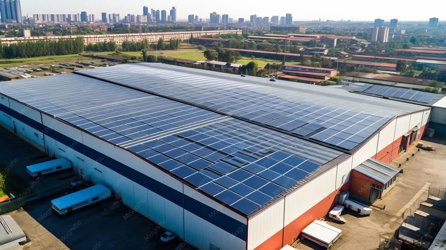 Energia solar comercial — exemplo 4