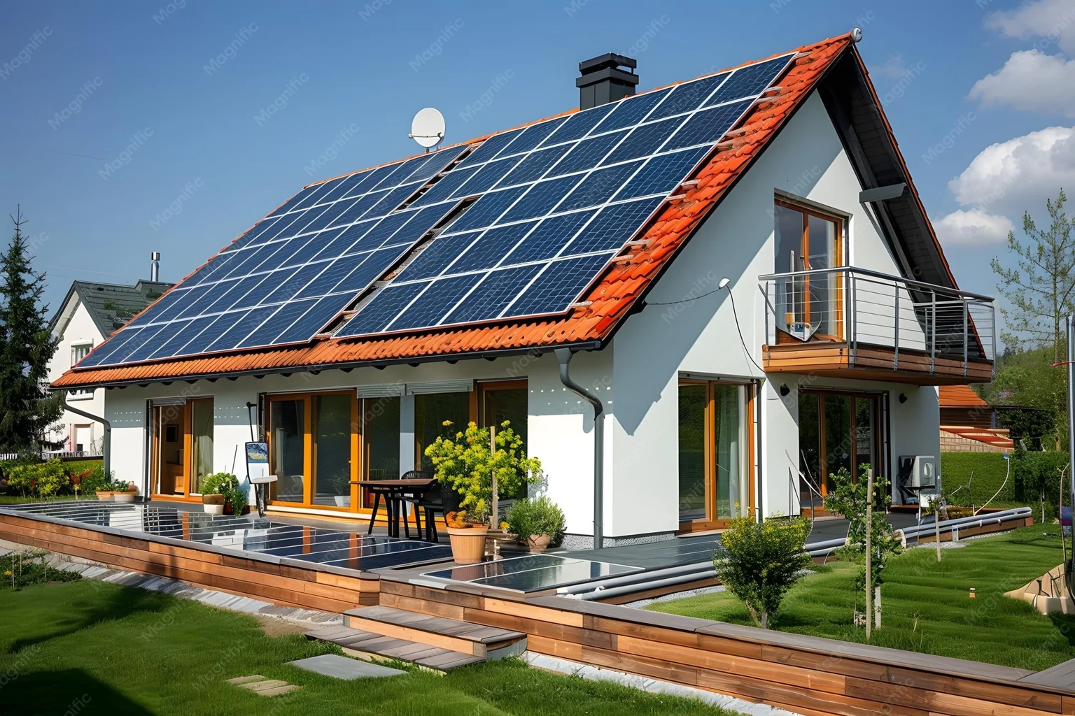 Energia solar residencial — exemplo 2