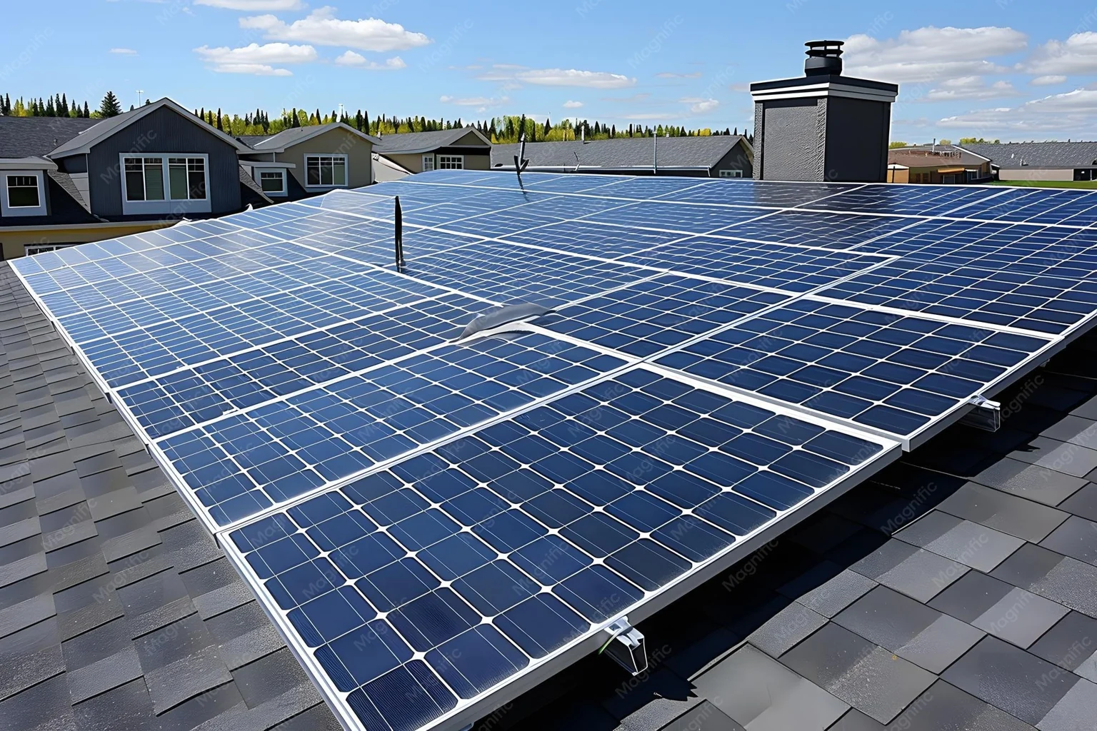 Energia solar residencial — exemplo 4