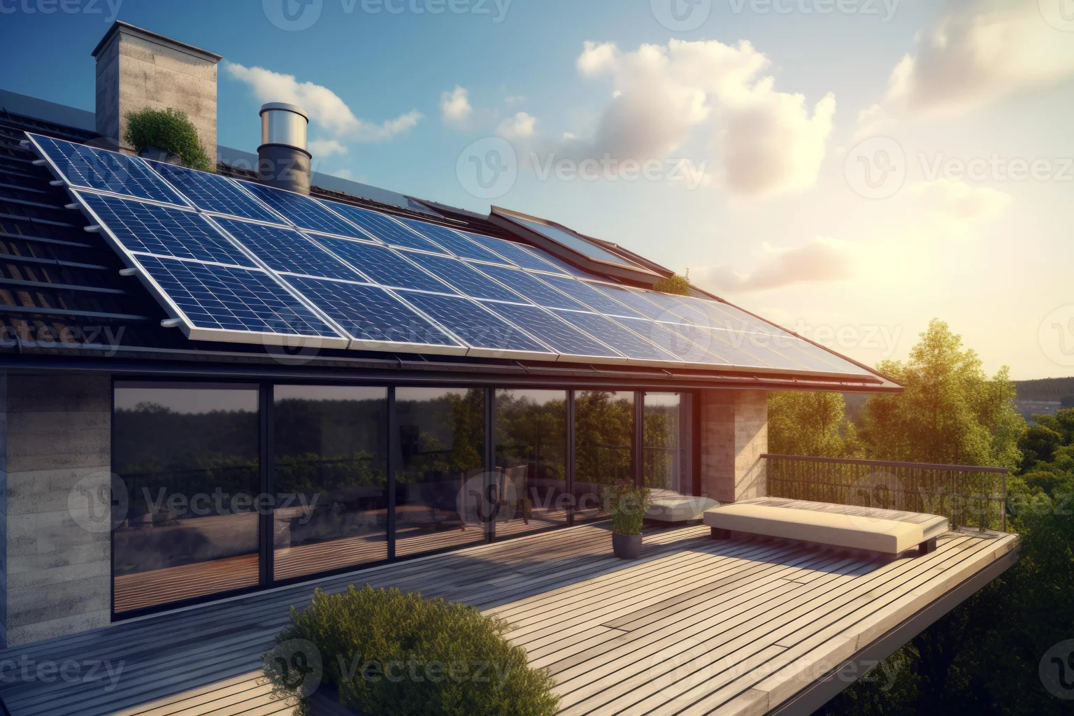 Energia solar residencial — exemplo 6