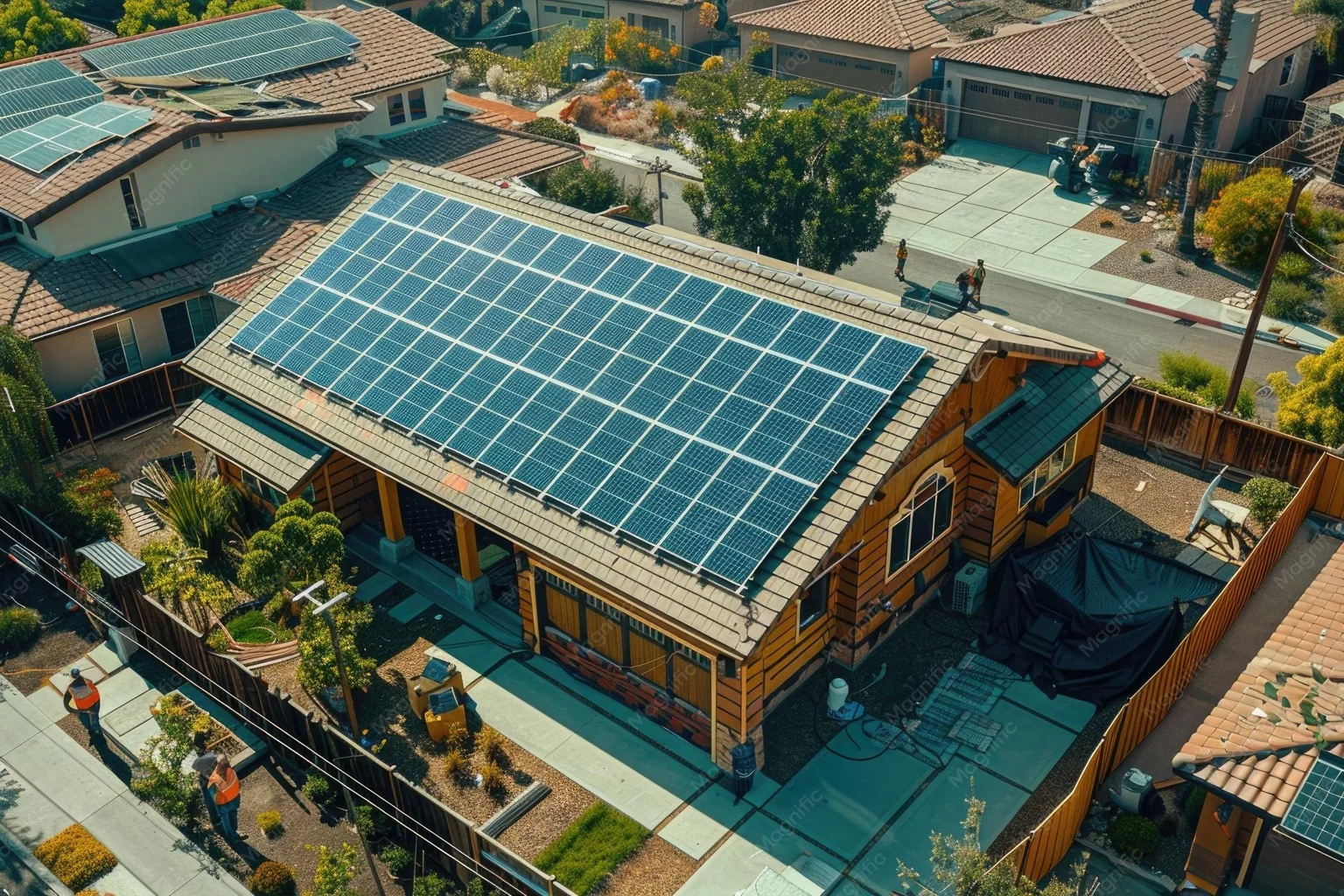 Energia solar residencial — exemplo 7